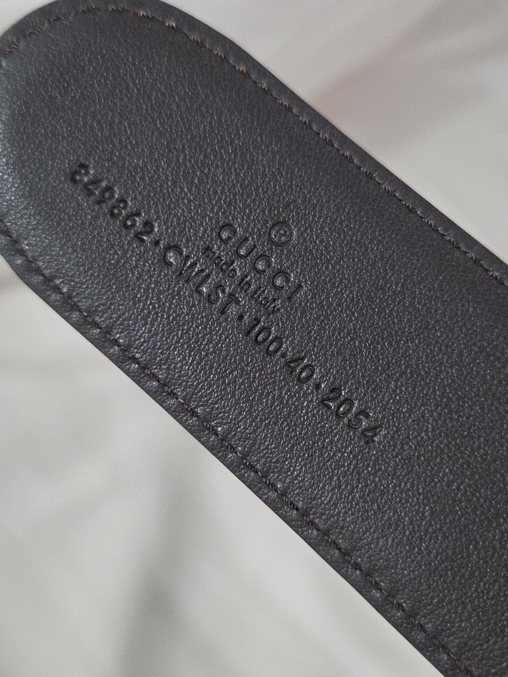 Gucci Green Red Reversible Belt with Silver Double G Buckle - Picture 4 of 16